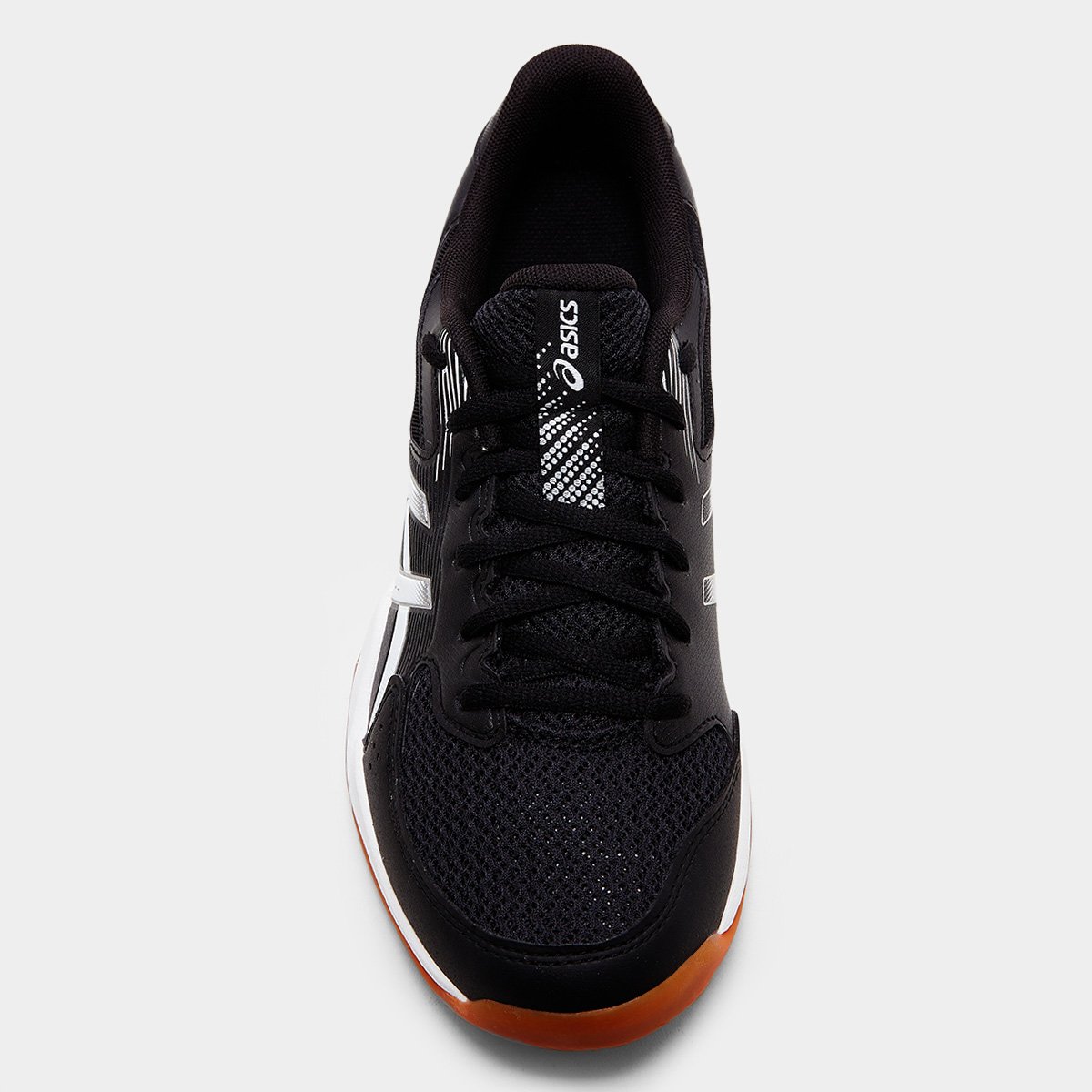 Miniatura Tênis Asics Gel Rocket 12 Feminino Preto+Branco - 34