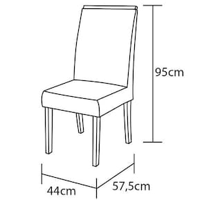 Miniatura Conjunto com 2 Cadeiras Henn Attuale Nature em Suede Bege