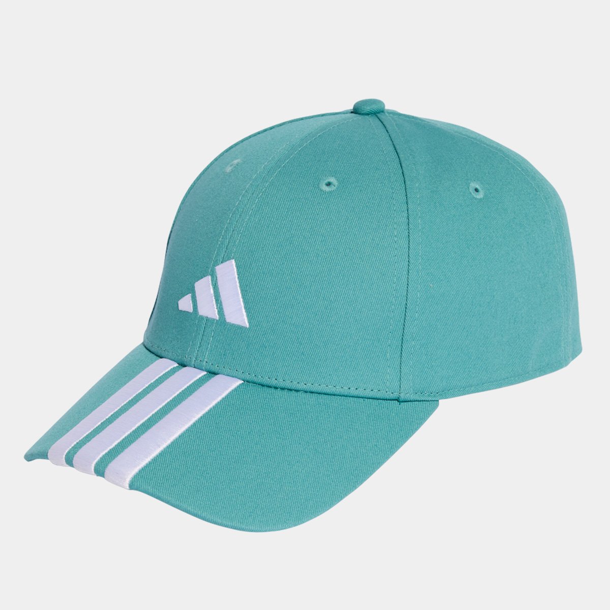 Miniatura Boné Adidas Aba Curva Strapback 3 Listras Azul Turquesa