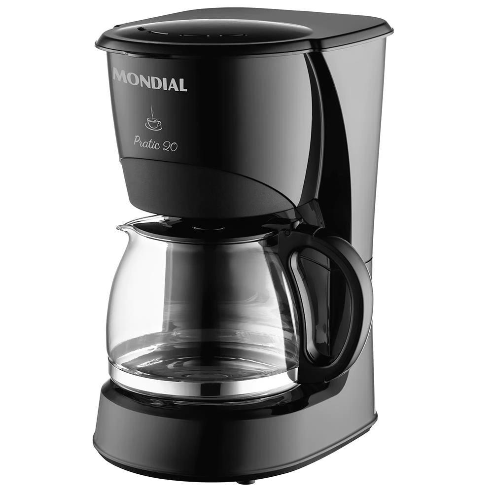 Miniatura Cafeteira Elétrica Mondial Pratic Cn-01 20 Xícaras Preta 127