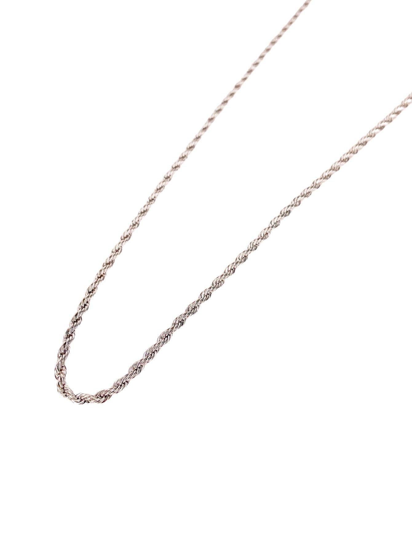 Miniatura Corrente Cordão Masculino 70Cm Fininho 2Mm Elo Baiano Prata