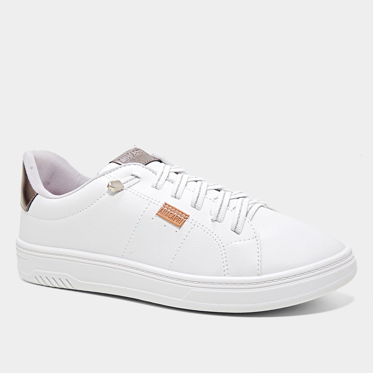 Miniatura Tênis Anacapri Smart Feminino Branco+prata - 34