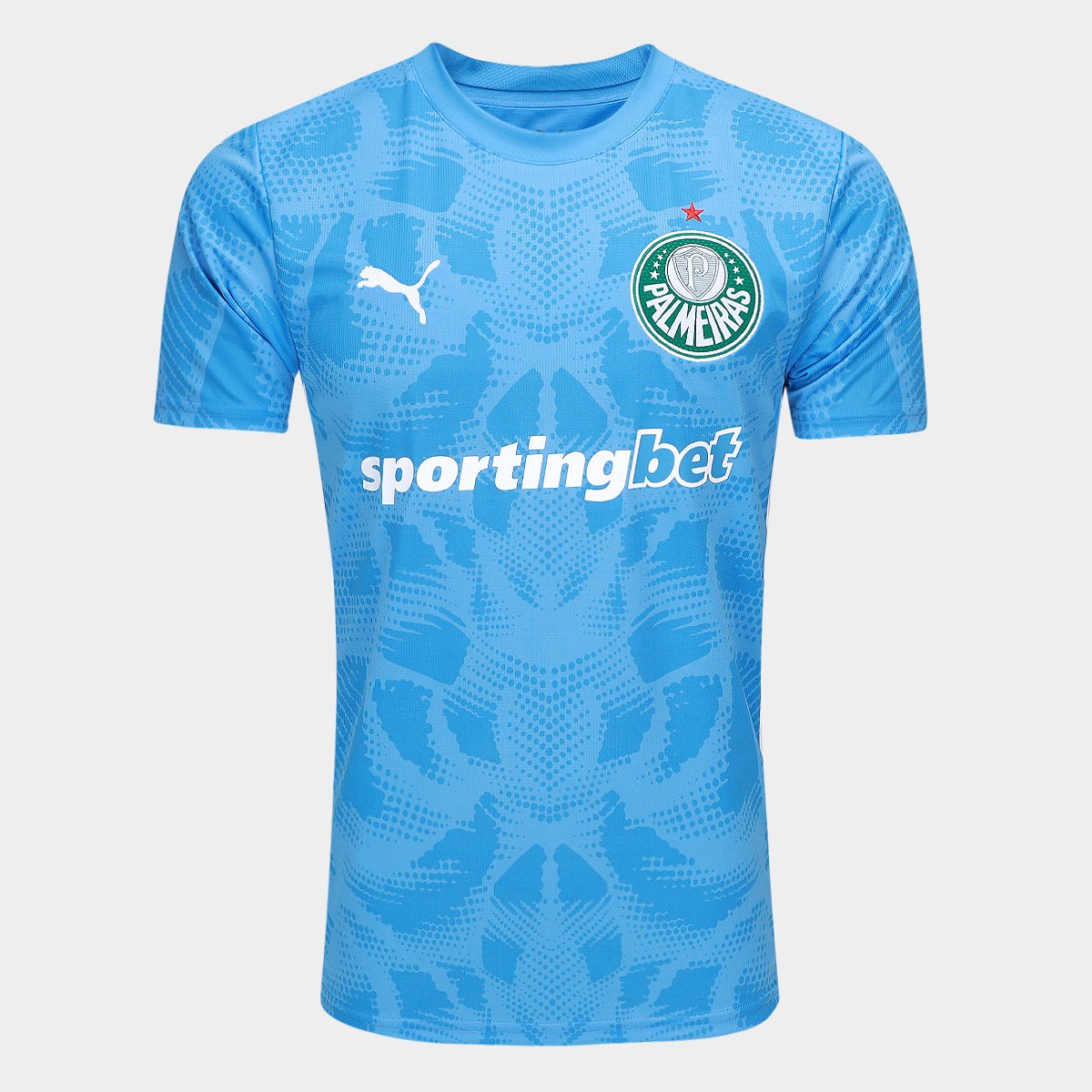 Miniatura Camisa de Goleiro Palmeiras I 25/26 s/n Torcedor Puma Masculina Azul - GG