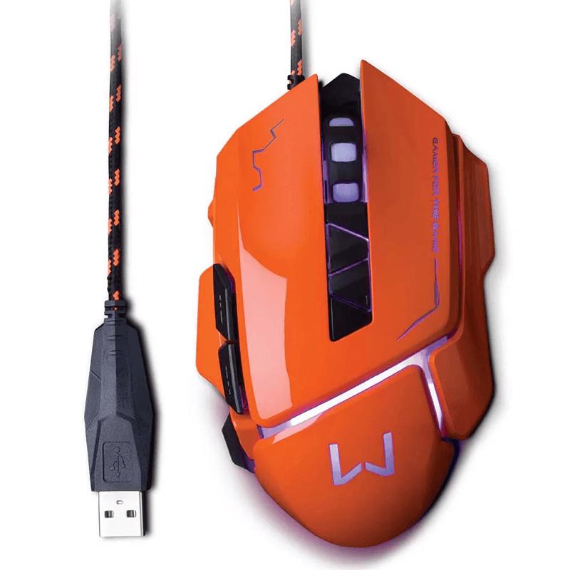 Miniatura Mouse Gamer 3200 DPI Vermelho USB Warrior  MO263