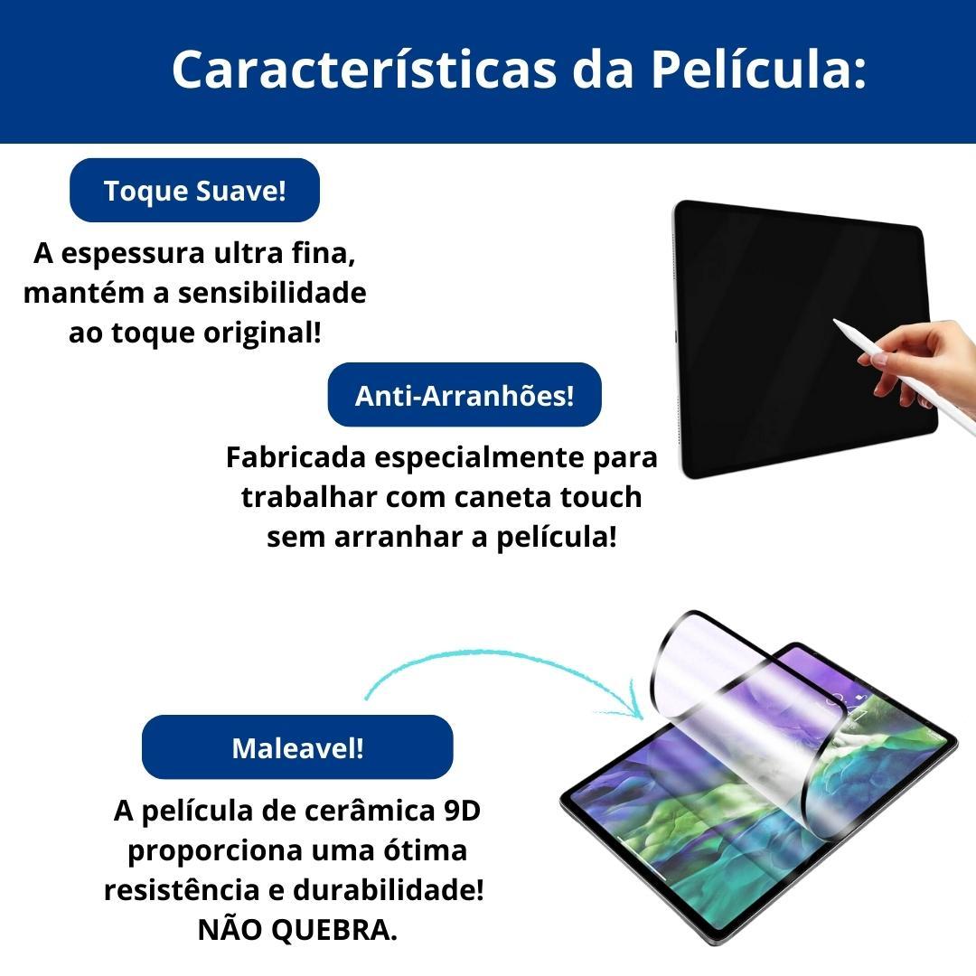 Miniatura Protetor Tela Cerâmica Fosca Para Galaxy Tab A9+ 2023