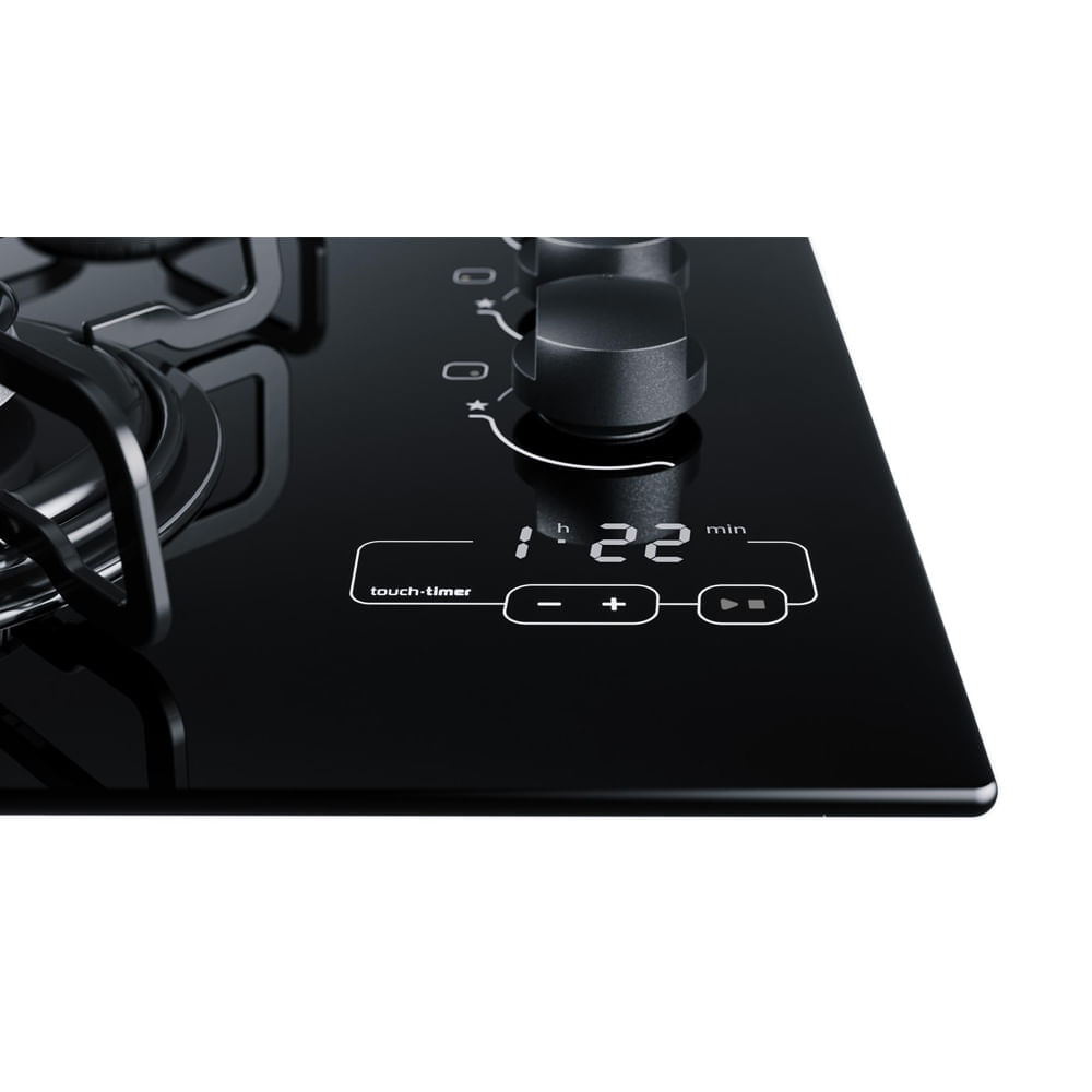 Miniatura Cooktop 5 bocas Brastemp com quadrichama e timer touch BIVOLT