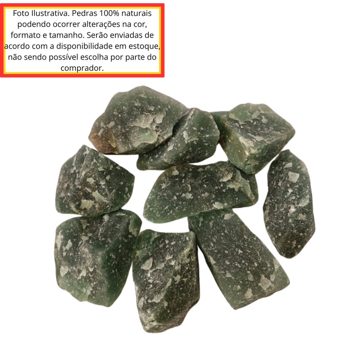 Miniatura Pedra Natural Quartzo Aventurina Verde Bruta 500 Gramas
