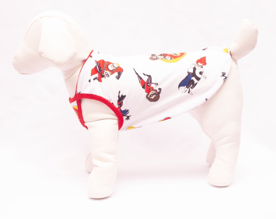 Miniatura Camiseta Estampa Personagem Os Incríveis branca  Tamanho EG