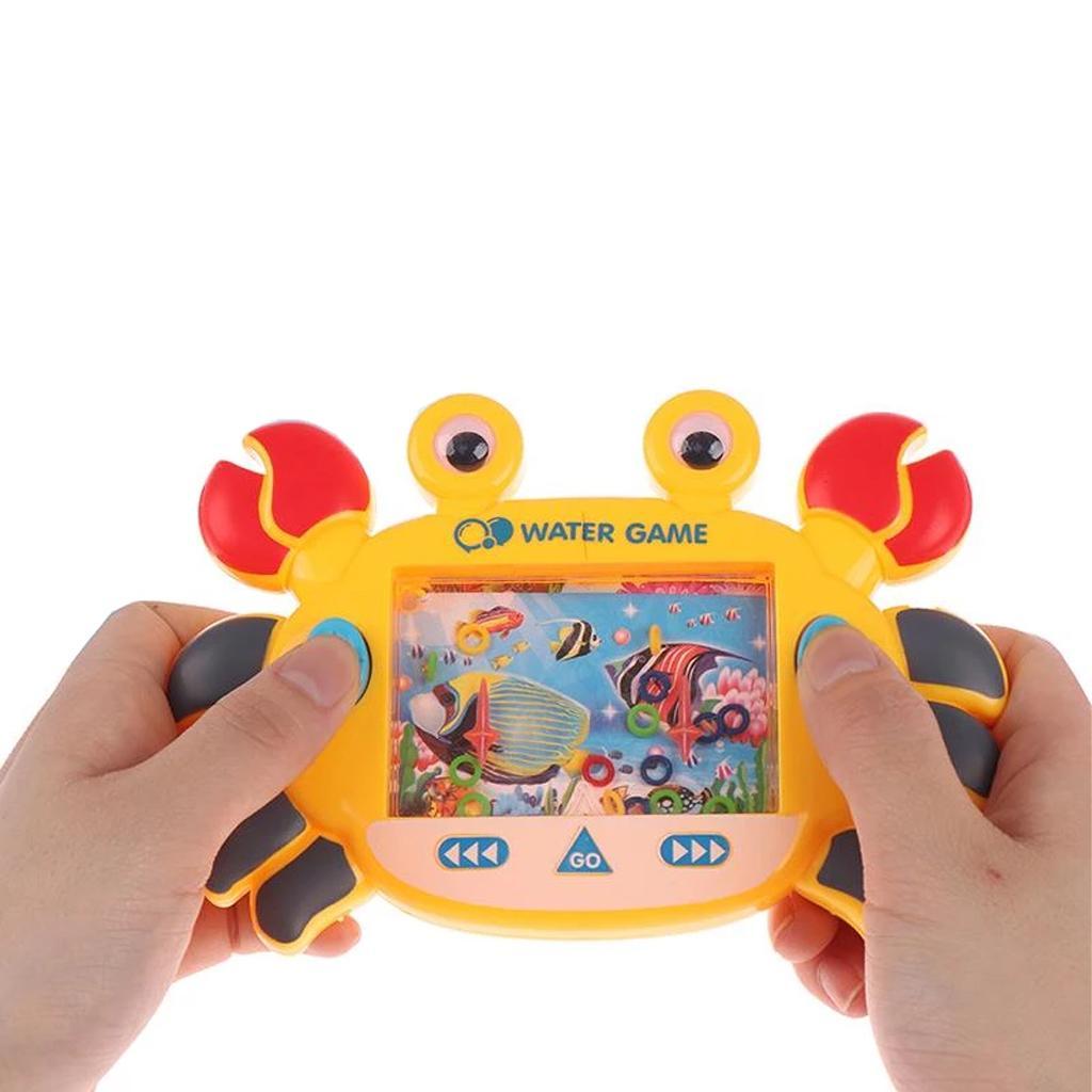 Miniatura Water Ring Jogo Brinquedo Argolas Água Caranguejo Shiny Toys