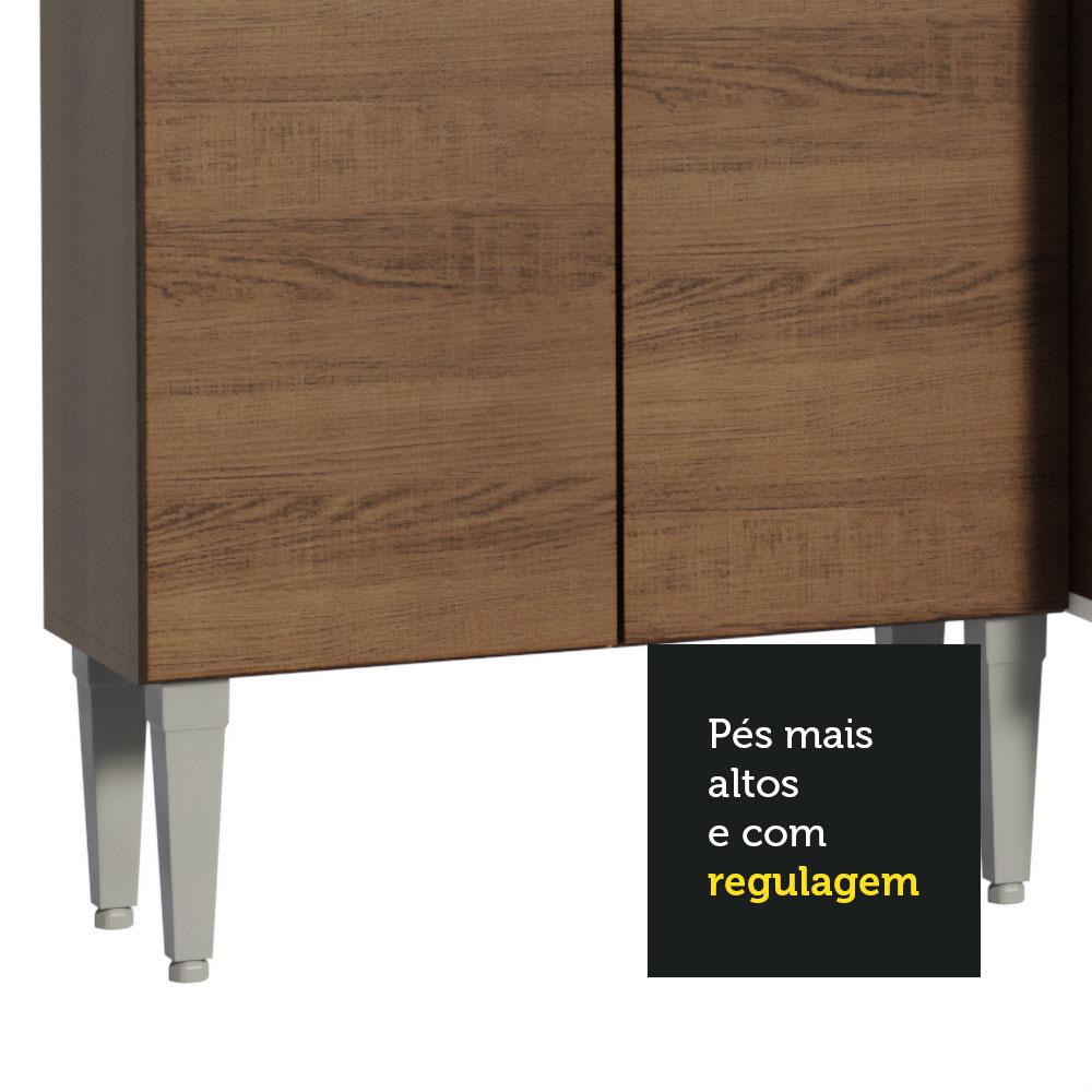 Miniatura Armário de Cozinha Compacta 165cm Emilly Madesa 08 Rustic