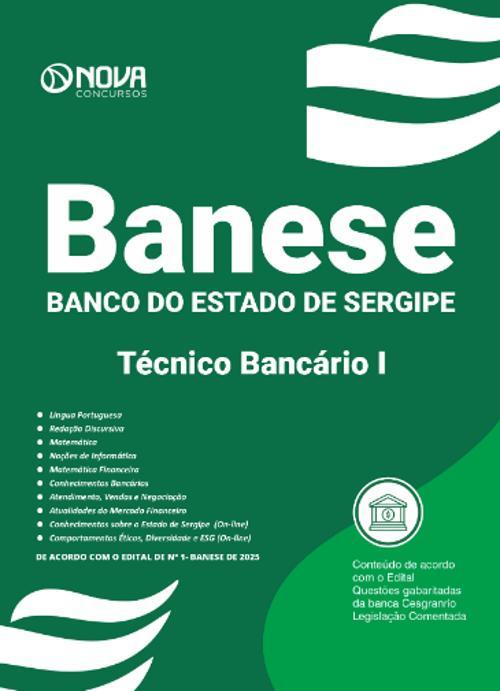 Miniatura Apostila Banese 2025 - Técnico Bancário I