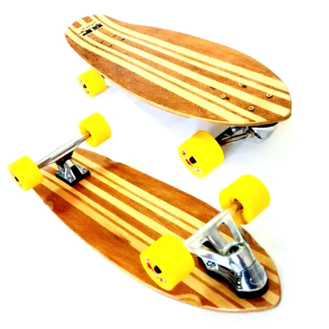 Miniatura Skate longboard simulador de surf homemade gp classic