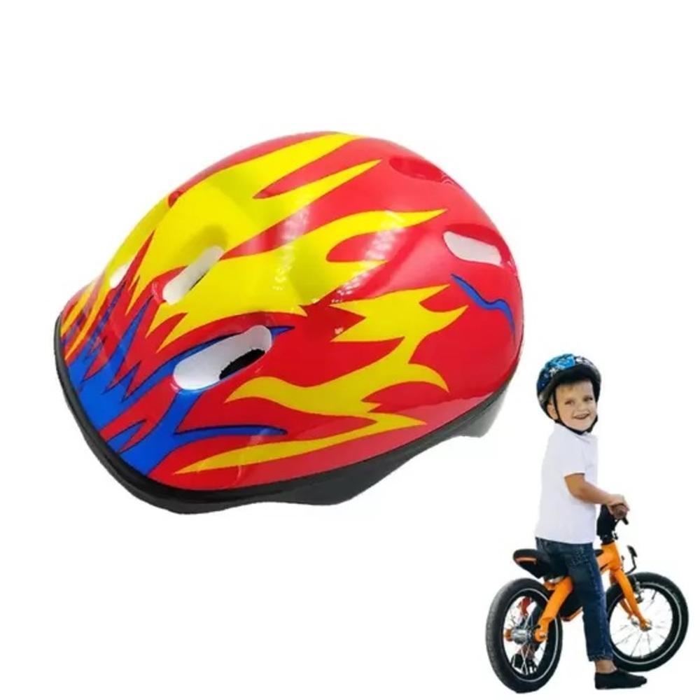 Miniatura Capacete Infantil Bike Mtb Skate Patins Esportes Vermelho