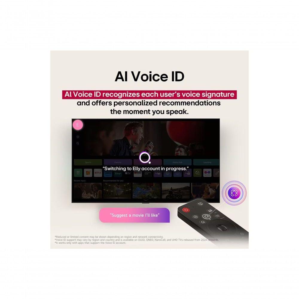 TV LG 4K UHD AI 65 UA75 2025 - a7 Gen8 HDR10 Pro e WebOS 25 Bivolt