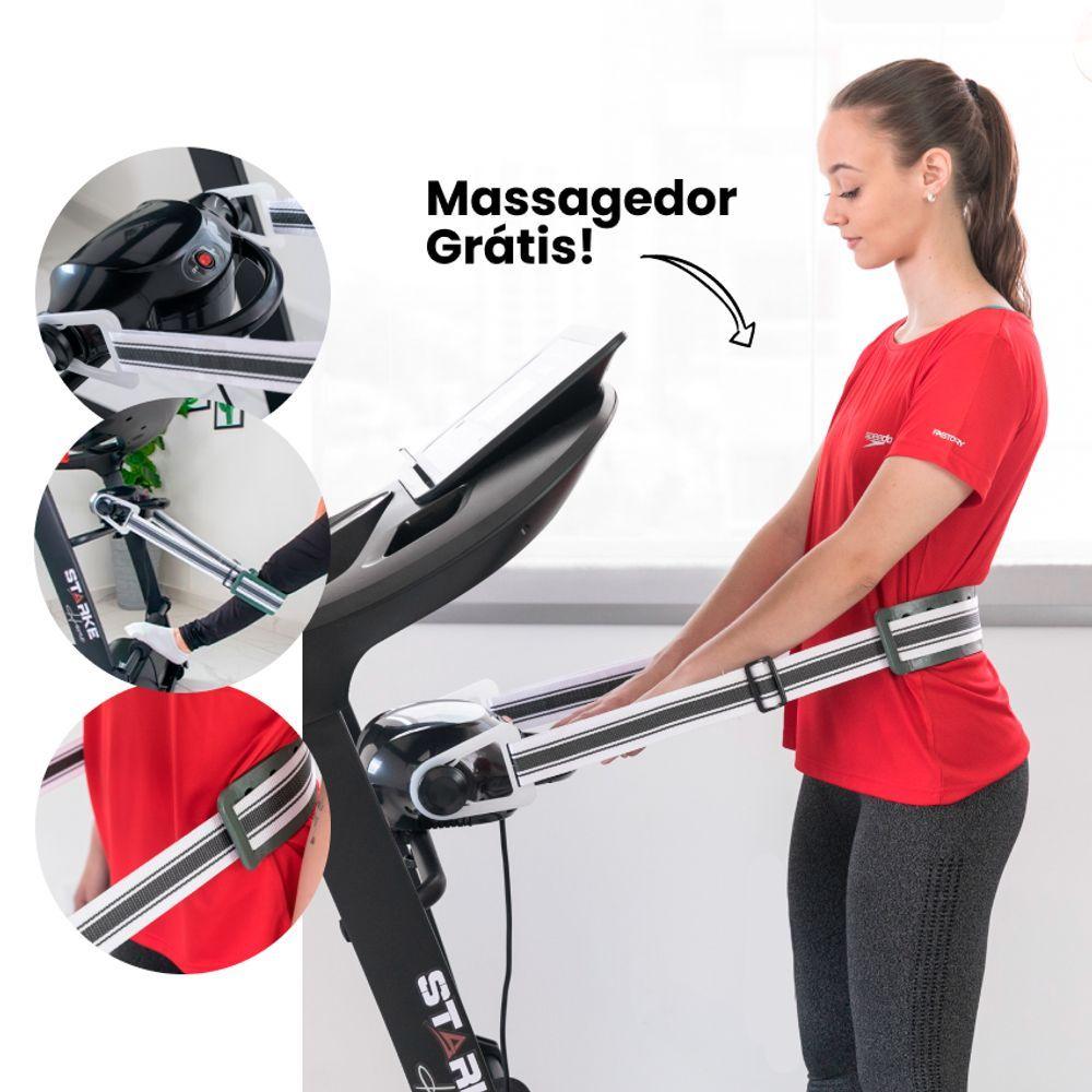 Esteira Ergométrica Starke Home Sh 3.5 C/ Massageador E Inclinação Motor Dc 3hp Até 14km/h 220v