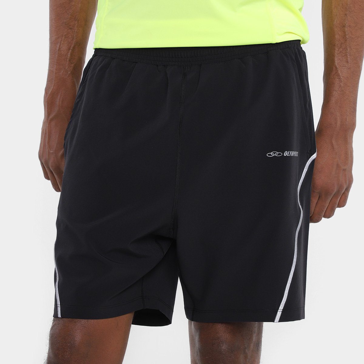 Miniatura Bermuda Olympikus c/ Sunga Interna Masculina Preto+Cinza - G