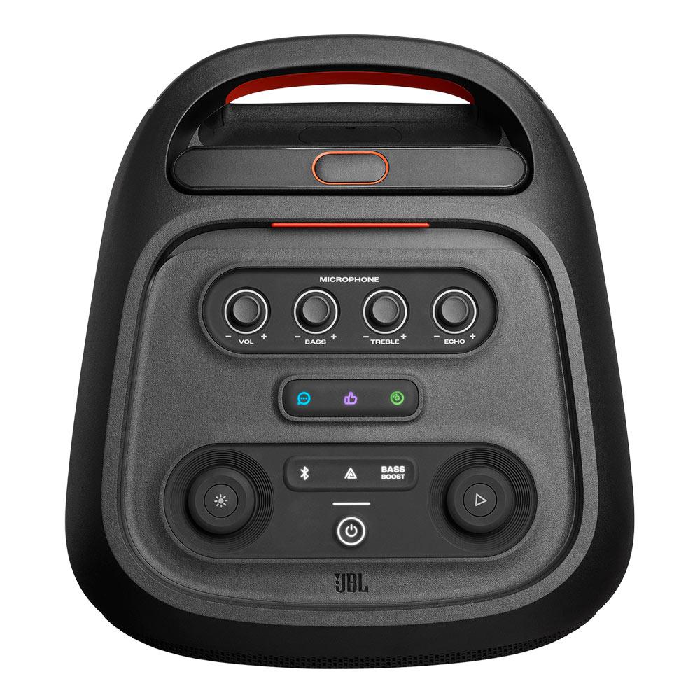 Miniatura Caixa de Som Bluetooth JBL Party Box Stage 320, IPX4, Show de luzes, Até 18 horas de reprodução, 240W Bivolt