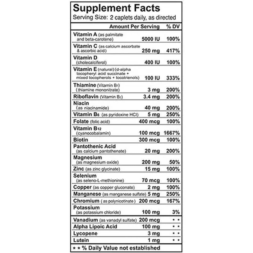 Miniatura Multi-Betic Multi Vitaminas Para Diabetes 60 Capsulas