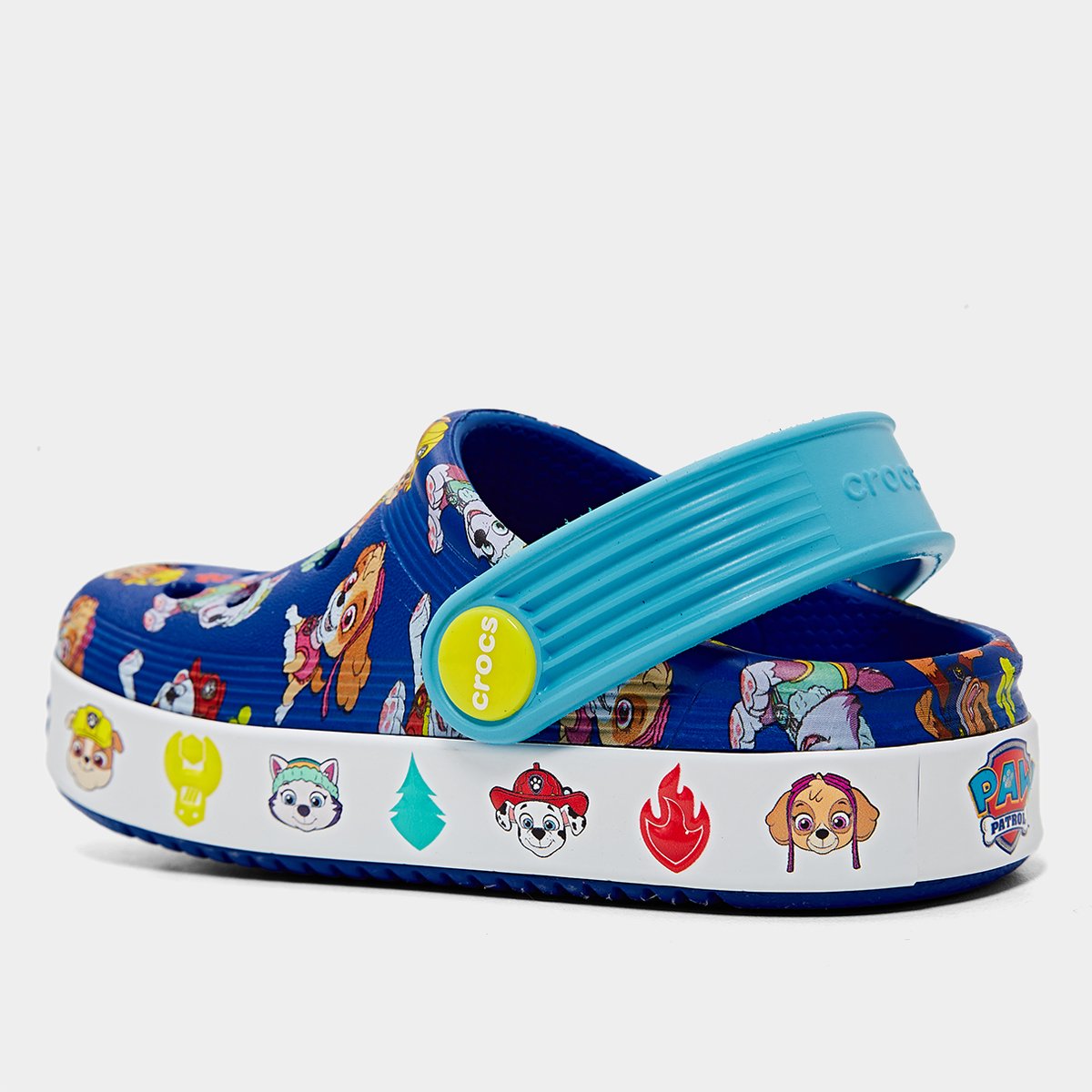Miniatura Crocs Infantil Paw Patrol Off Court Clg T Menino Azul - 22