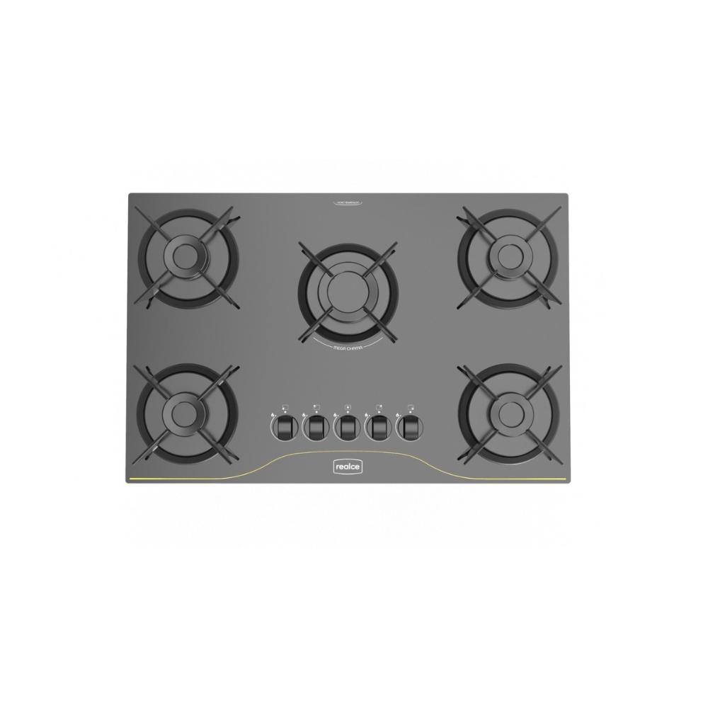 Miniatura Cooktop 5 Bocas a Gás Realce Bivolt CR225 Preto - 127/220