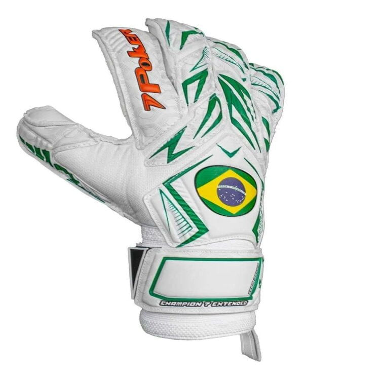 Miniatura Luva Poker Futebol De Campo Prof Champion 7 Excite - BCO/VDE 9