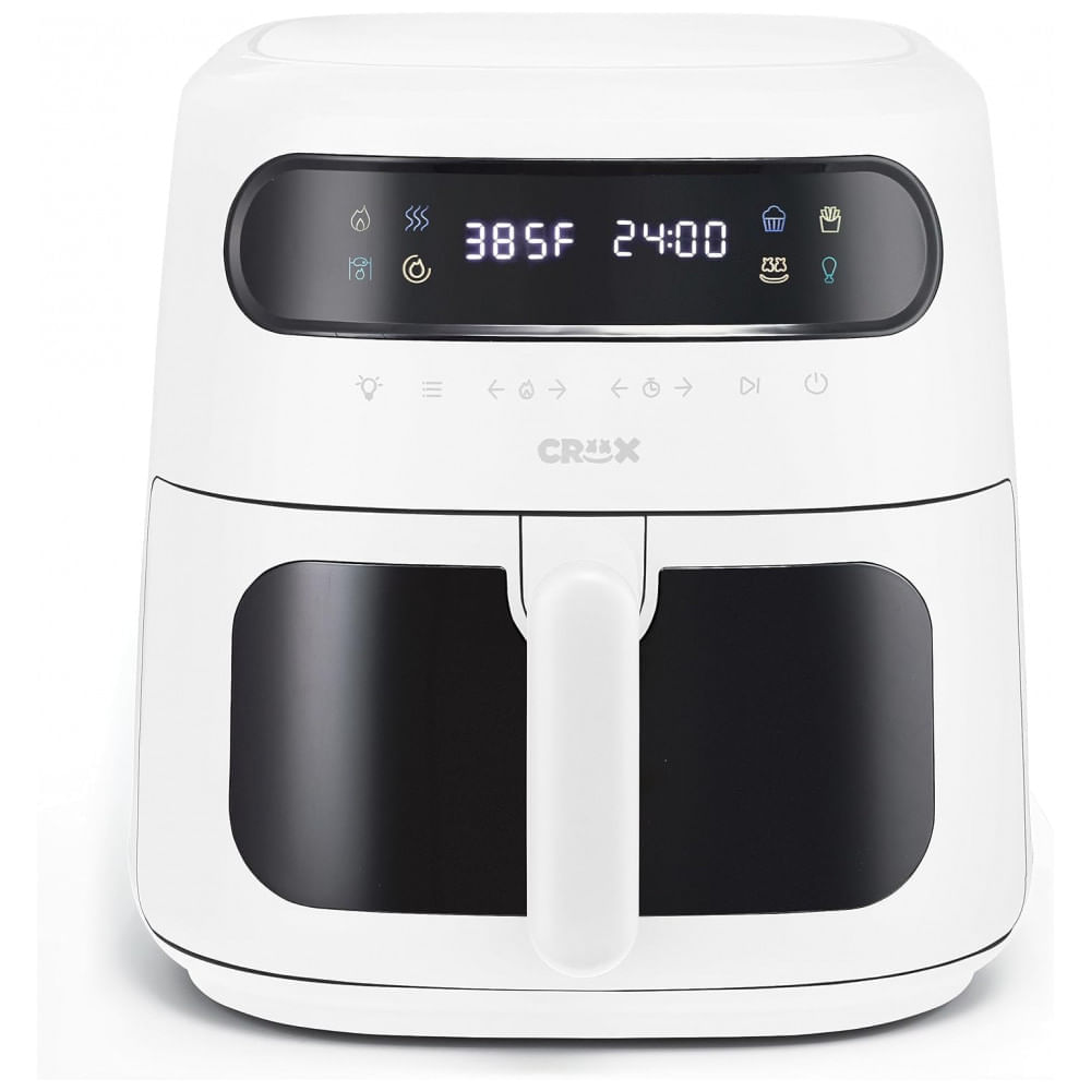 Miniatura Fritadeira Elétrica Air Fryer 8L com Tecnologia TurboCrisp, Controle de Temperatura e Desligamento Automático, 1750W, C...