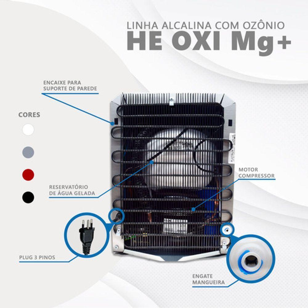 Miniatura Purificador De água Gelada Alcalina Ionizada C/ Magnésio Mg+ Voltagem:220v;cor:preto