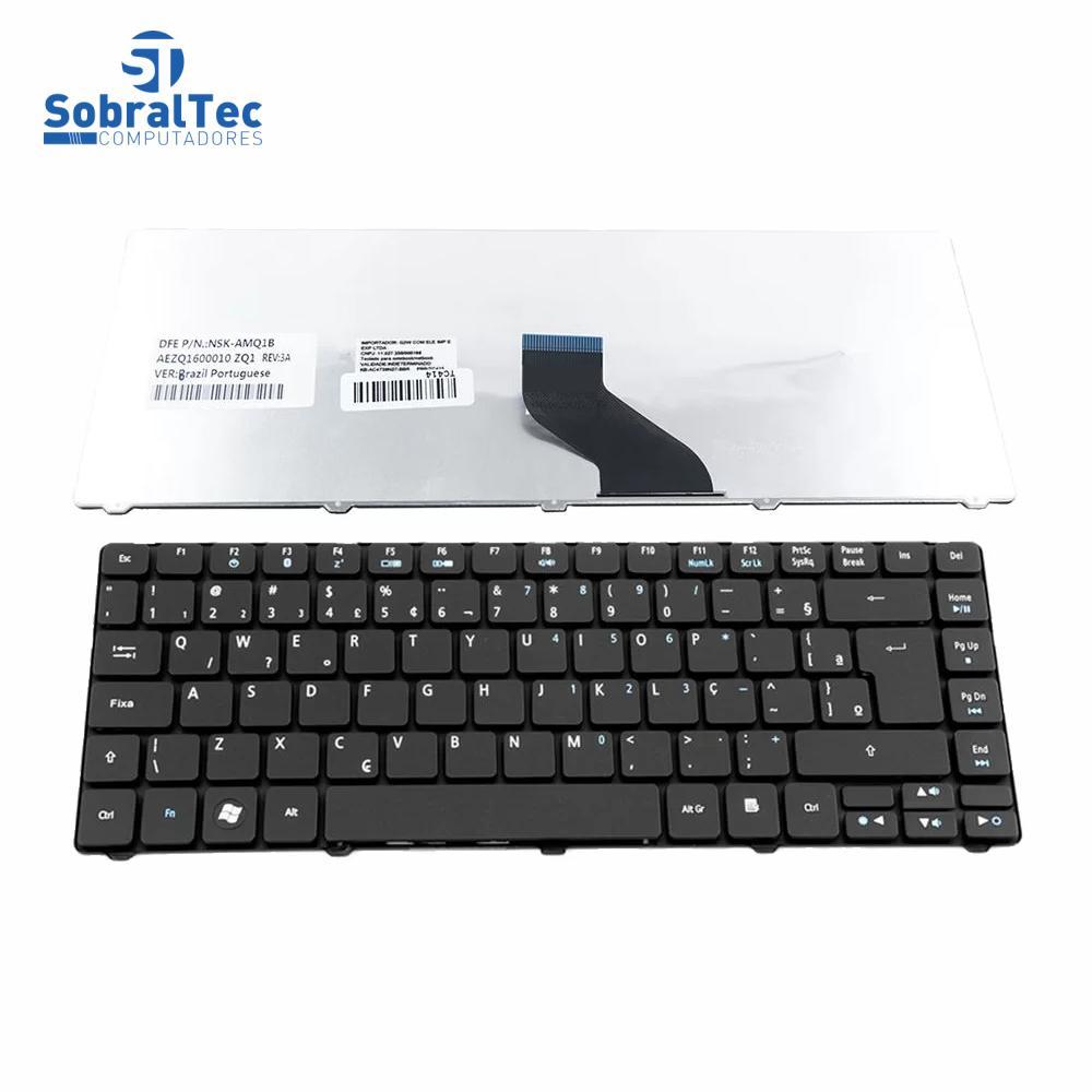Miniatura Teclado Notebook Compativel Com Acer Aspire -Preto-F3