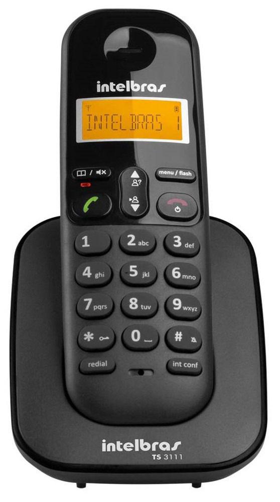 Miniatura Kit Aparelho De Telefone Fixo De Mesa Sem Fio Bina Com Ramal