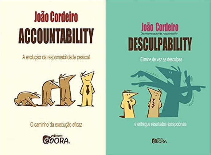 Miniatura Kit 2 Livros João Cordeiro Accountability + Desculpability