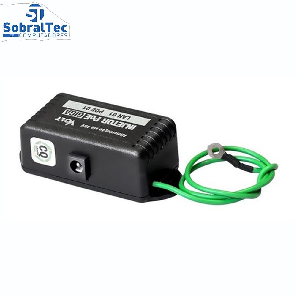 Miniatura Injetor Poe Gigabit 10/100/1000 - 48V- Giga