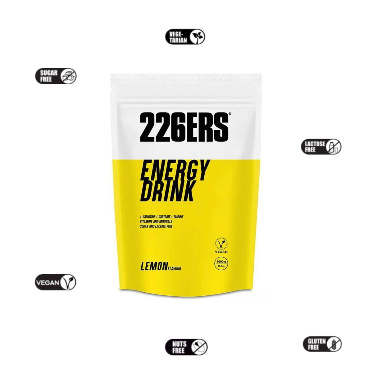 Miniatura Suplemento Em Pó Energy Drink Vegano 1Kg 226Ers Limão