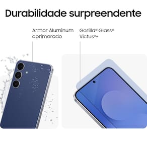 Smartphone Samsung Galaxy S25 FE 5G Tela 6,7” AMOLED 128GB 8GB RAM Câmera 50MP Azul-Marinho