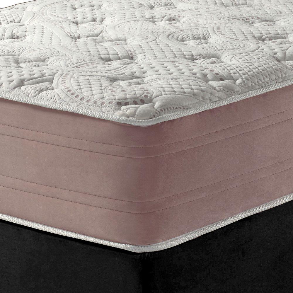 Miniatura Cama Box Solteiro Preto + Colchão Molas Charlotte Gel 88cm