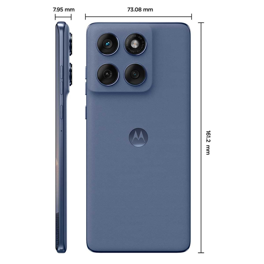 Miniatura Smartphone Motorola Edge 60 Fusion 5G 256GB 16GB (8GB RAM+8GB Ram Boost) 50MP Sony AI Camera IP68 NFC Cinza