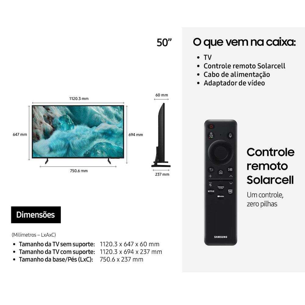 Smart TV Samsung 55 Polegadas QLED 4K Q7F 2025