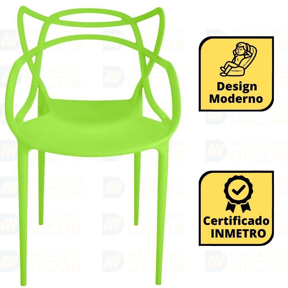 Miniatura Conjunto Mesa De Jantar Redonda Marci Preta 100cm Com 4 Cadeiras Allegra - Verde