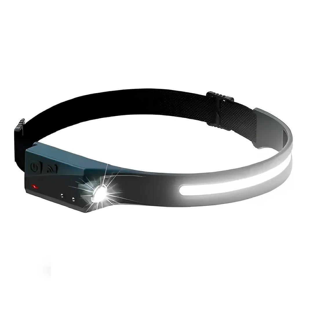 Miniatura Lanterna De Cabeça Fita Led Recarregável Usb Resistente Água