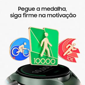 Smartwatch Samsung Galaxy Watch7 BT 40mm Tela Super AMOLED de 1.31", Bluetooth, Wi-Fi, GPS, NFC e Google Wear OS - Verde