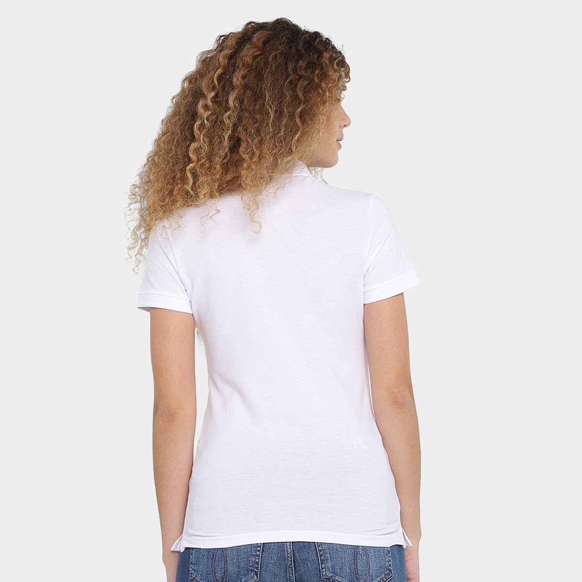 Miniatura Camisa Polo Hering Feminina Branco - G