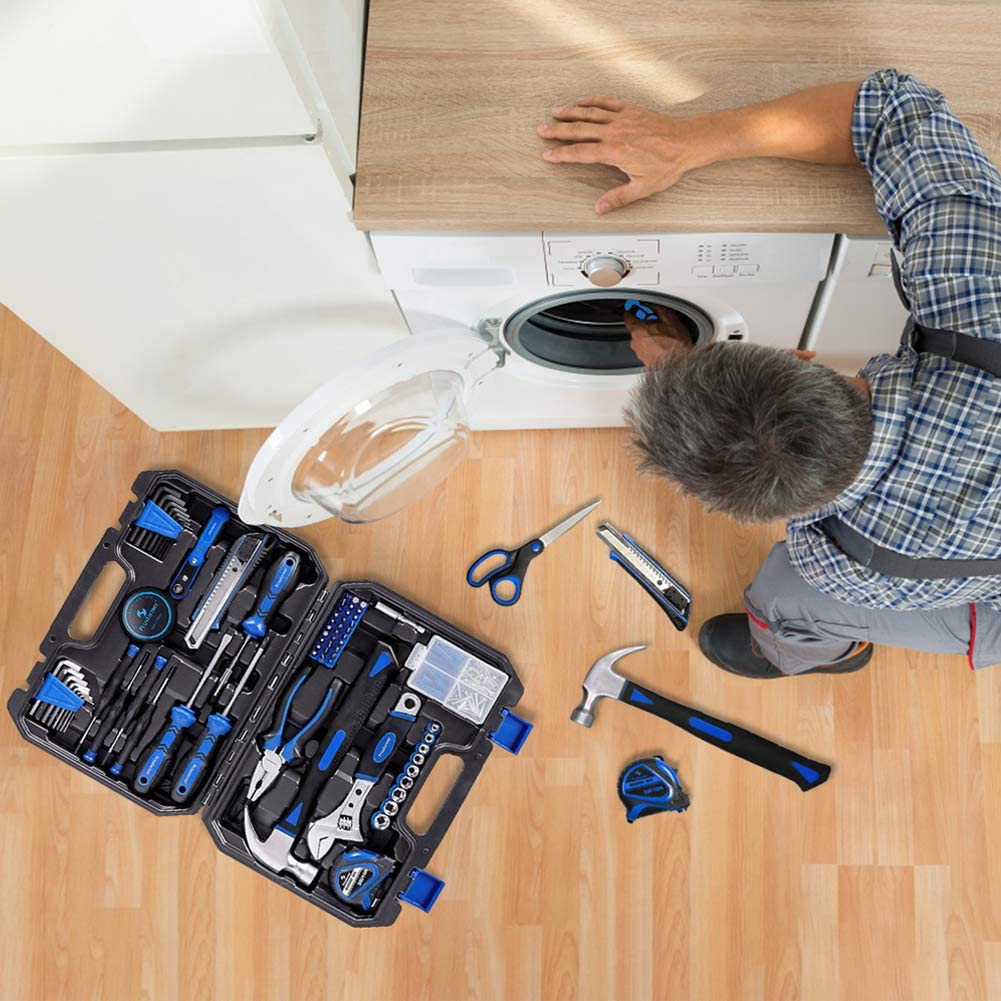 PROSTORMER Kit de Ferramentas c Maleta de Armazenamento 120 Peças Azul