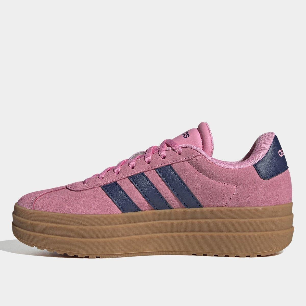 Tênis Adidas VL Court Bold Feminino Rosa+Azul - 34