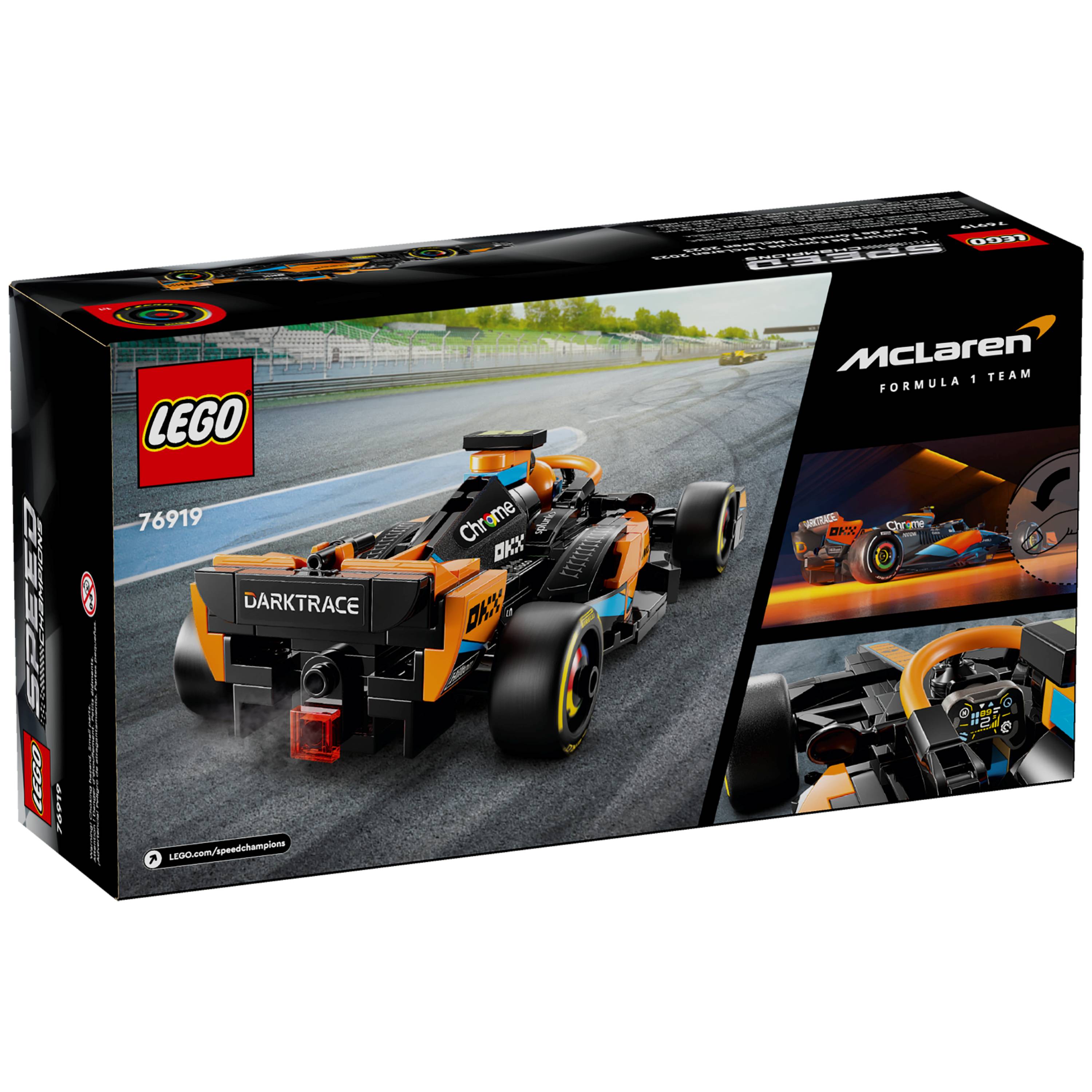 Miniatura LEGO Speed Champions - Carro de corrida de Fórmula 1 da McLaren 2023