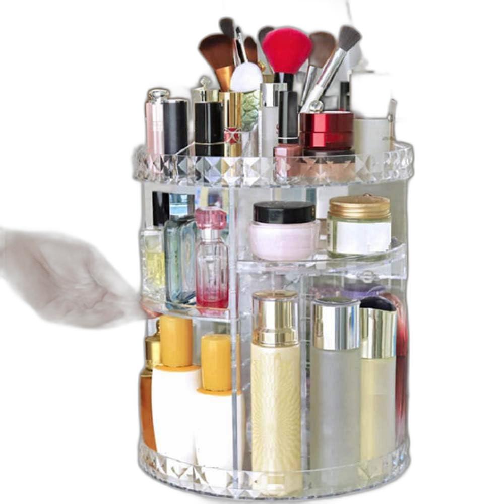 Super Organizador Acrilico Porta Maquiagem Display Giratorio