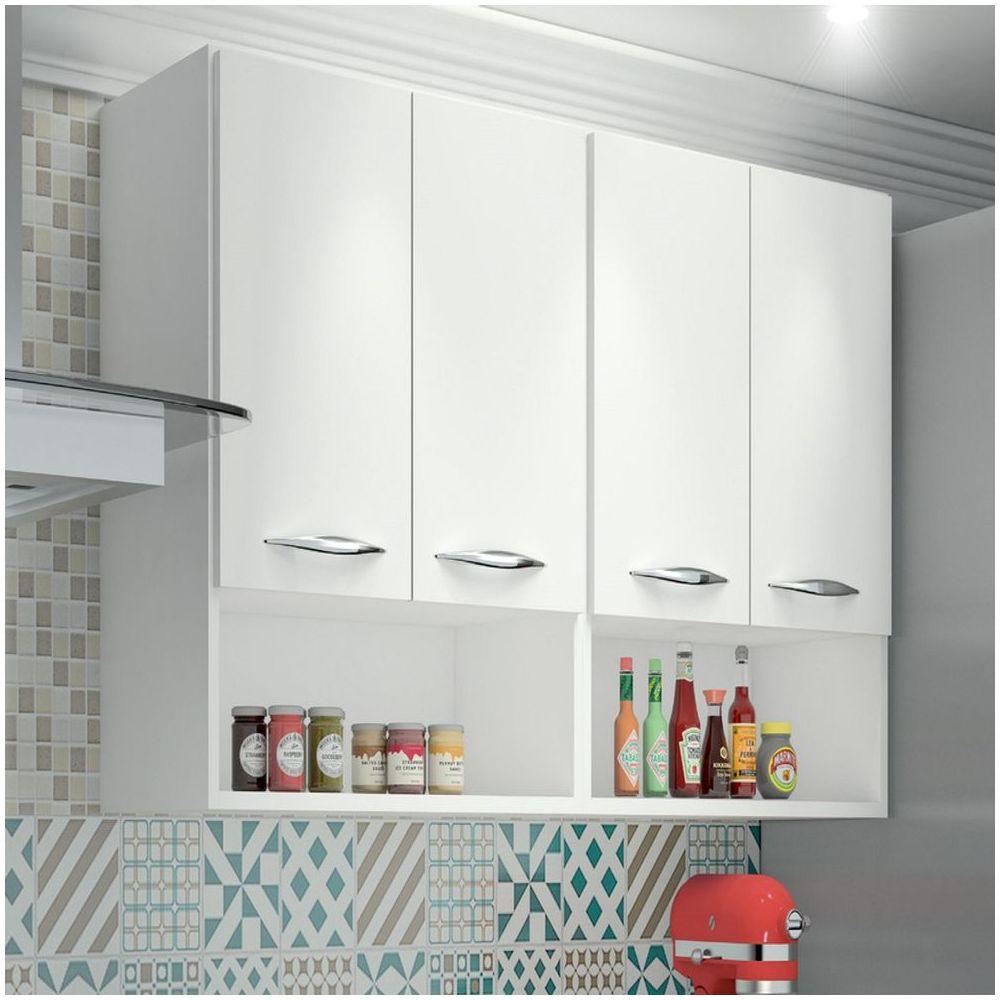 Miniatura Armário Módulo Aéreo 4 Portas 1,20m Parede Lavanderia