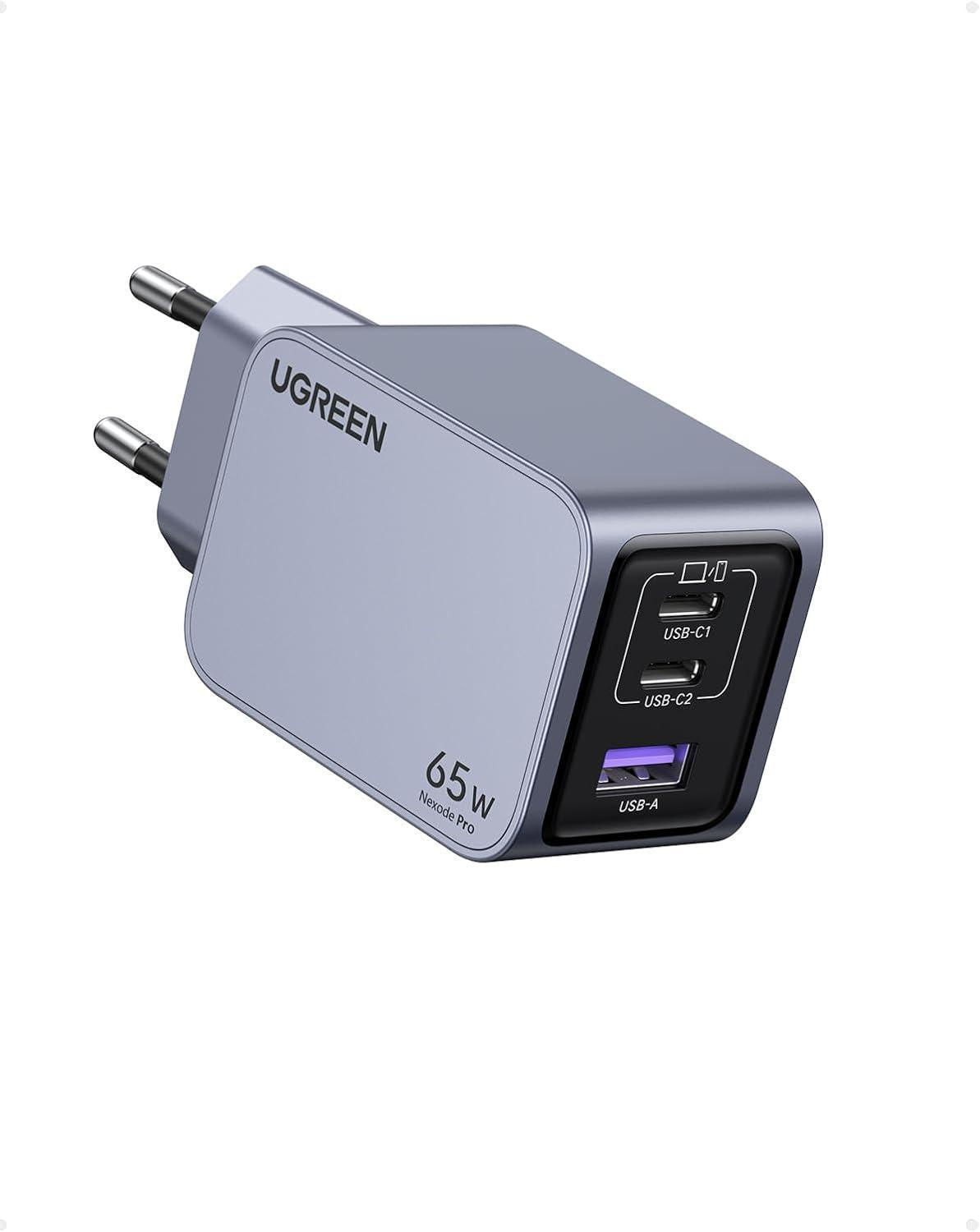 Miniatura Carregador Rápido Ugreen Nexode Pro 65W Gan Suporta 45W 25W