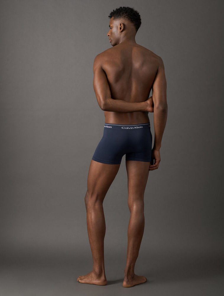 Cueca Trunk Modern Cotton Seamless Calvin Klein Underwear - Azul Escuro Cueca Trunk Modern Cotton Seamless Calvin Klein Underwear Azul Escuro g