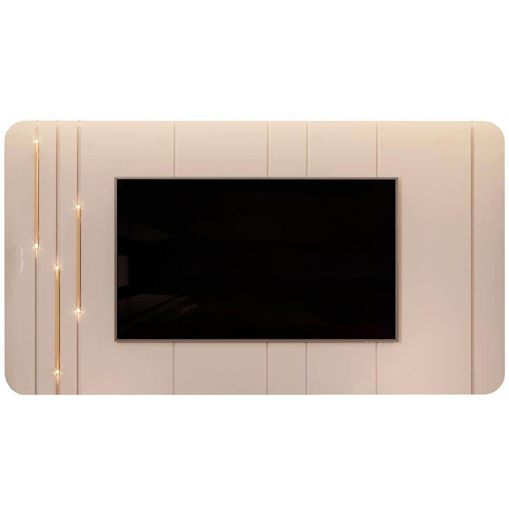 Miniatura Painel Para Tv 75 Pol Com Led Orgânico Dion D05 Off White