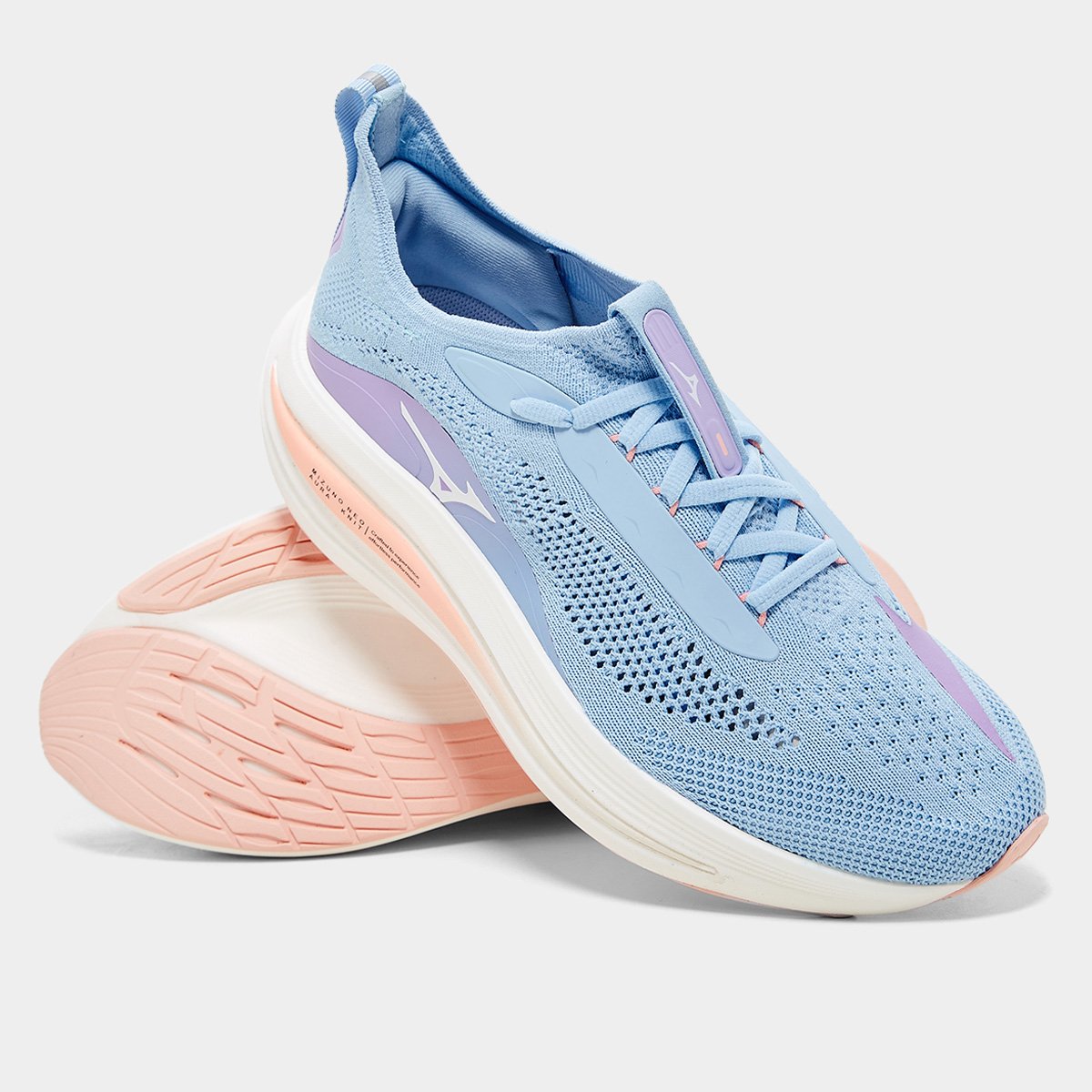 Miniatura Tênis Mizuno Neo Aura Knit Feminino Azul Claro - 34