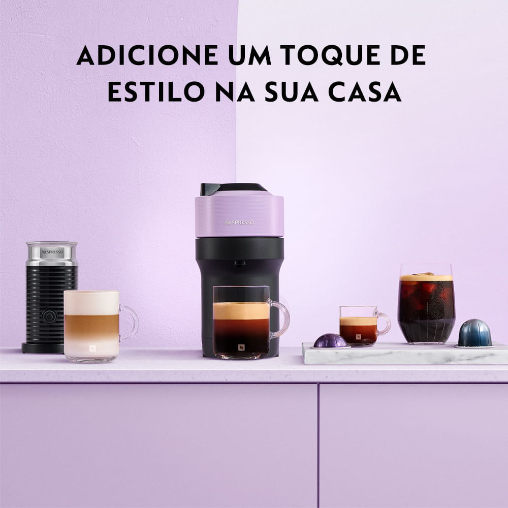 Cafeteira Nespresso Vertuo Pop Lilás para Café Espresso - GDV2BR 110